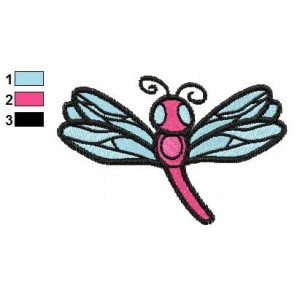 Free Animal for kids Dragonfly Embroidery Design